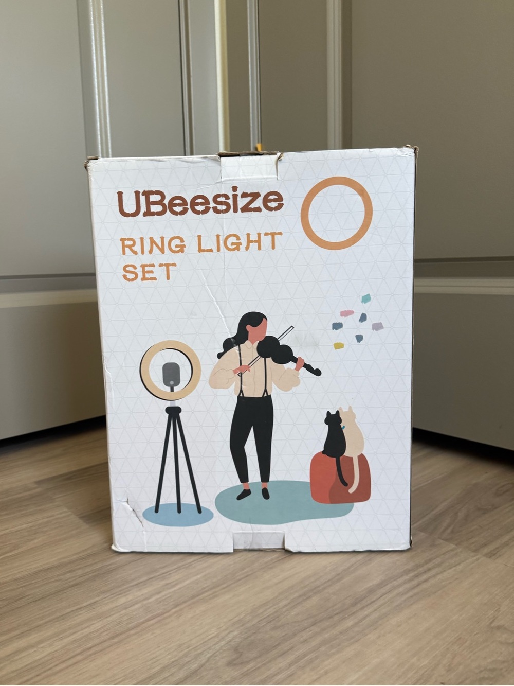 Like New UBeesize 10.2” Selfie Ring Light with Tripod